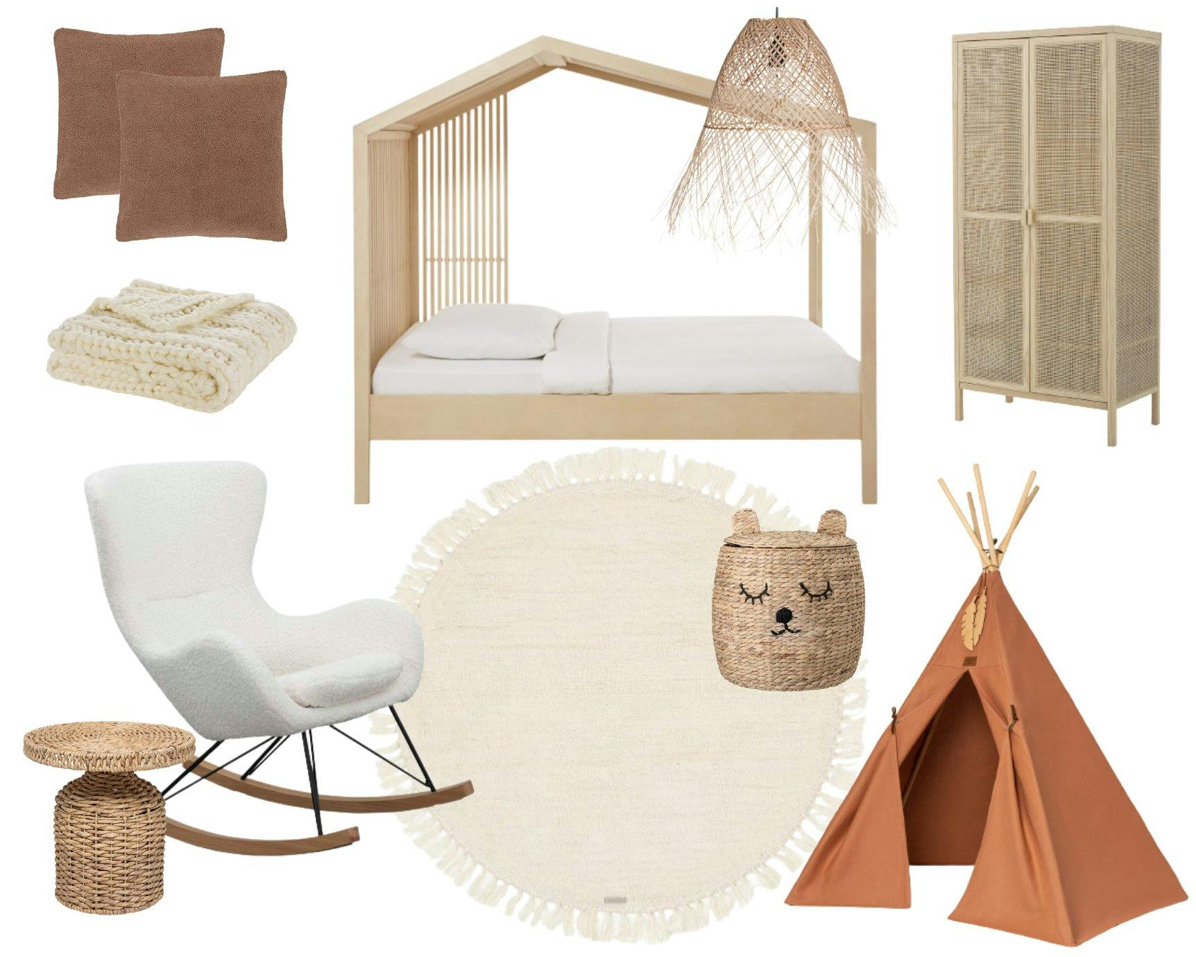 Mood board with 10 products