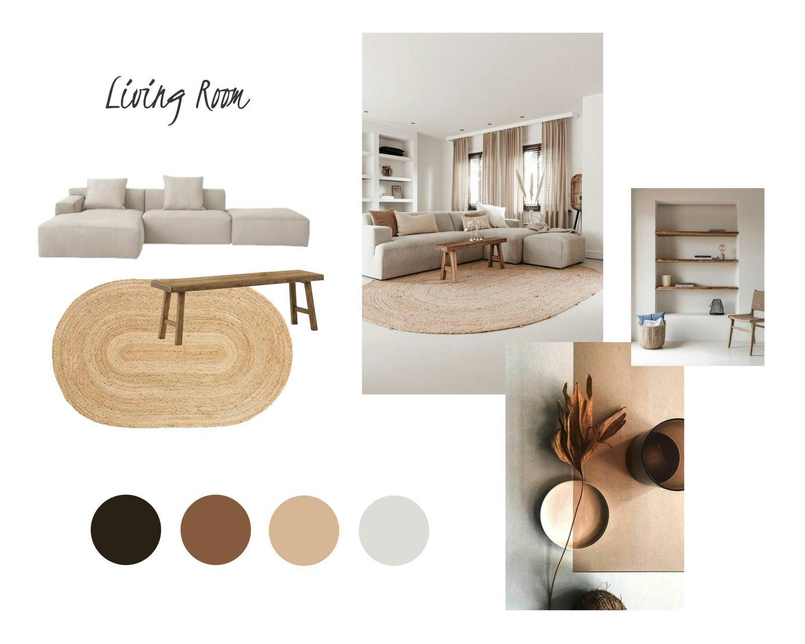Mood board with 6 products