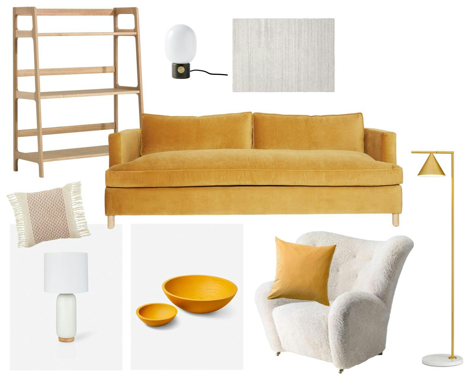 Mood board with 12 products